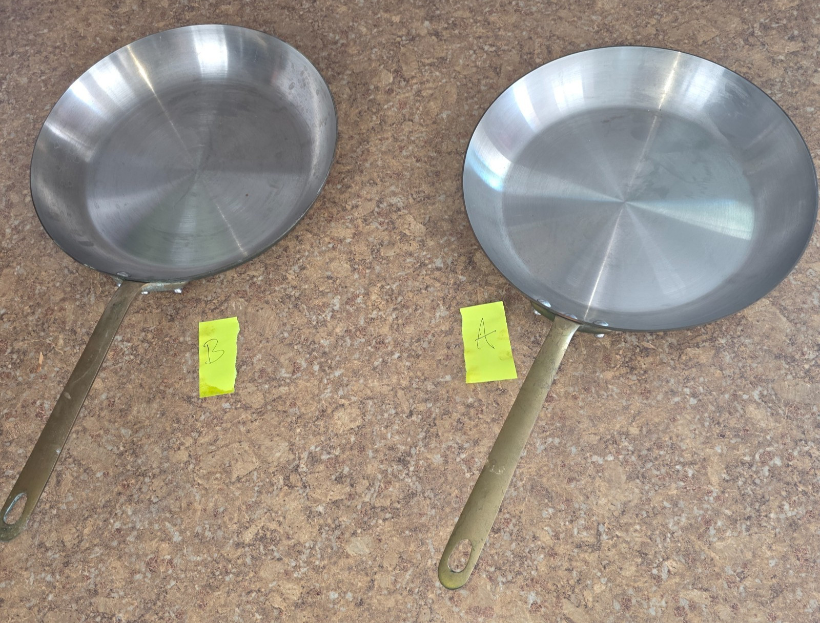 Lot Of 2 - Vintage Williams Sonoma 12” Copper Clad Stainless Skillets - France Lot Of 2 - Vintage Williams Sonoma 12” Copper Clad Stainless Skillets - France