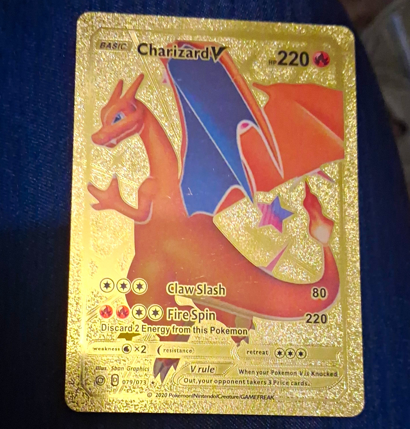 The Pokémon Company Charizard V 79/73 Champions Path Secret Rare Holo 220HP