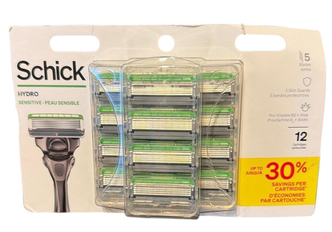 New  Hydro Sensitive Refill Razor 5-Blade, 12 Cartridges