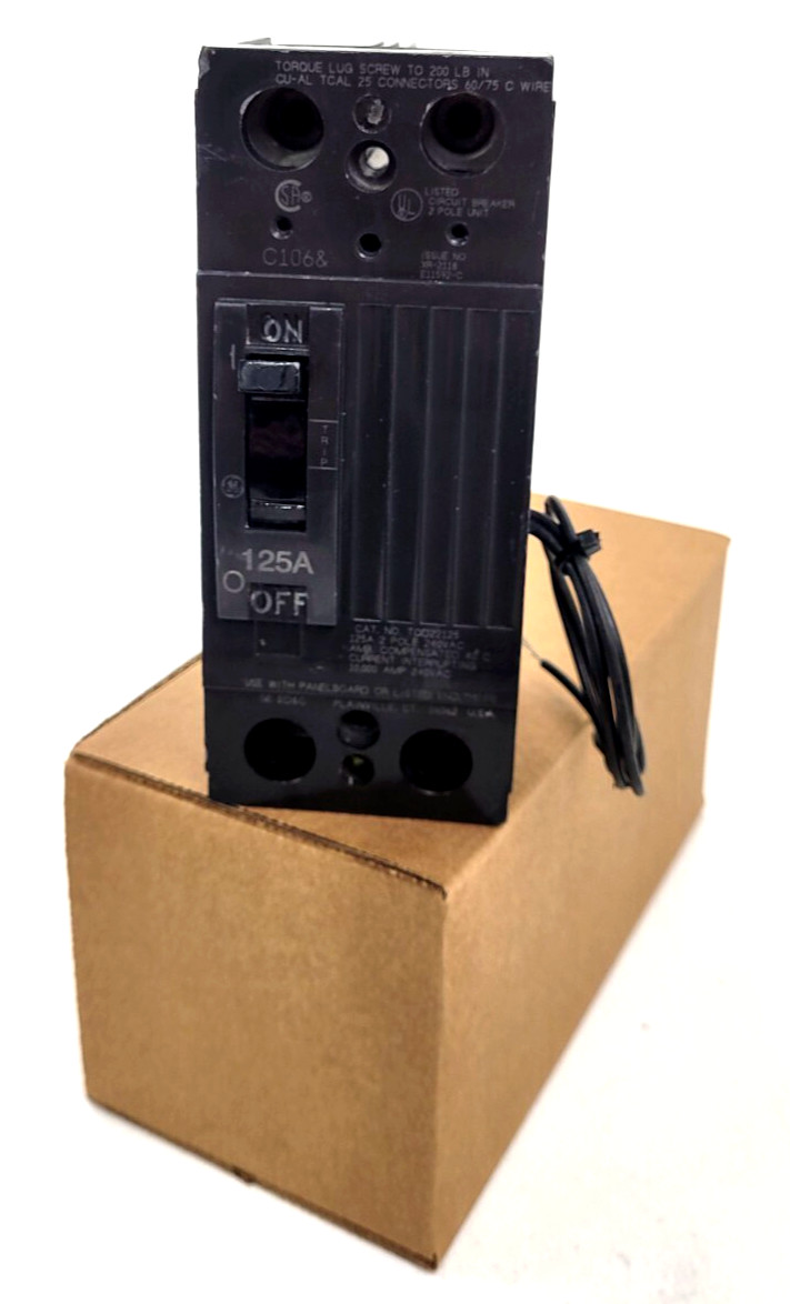 TQD22125ST1 GE 125 Amp Circuit Breaker w/ 120V Shunt Trip - Next Day Option TQD22125ST1 GE 125 Amp Circuit Breaker w/ 120V Shunt Trip - Next Day Option