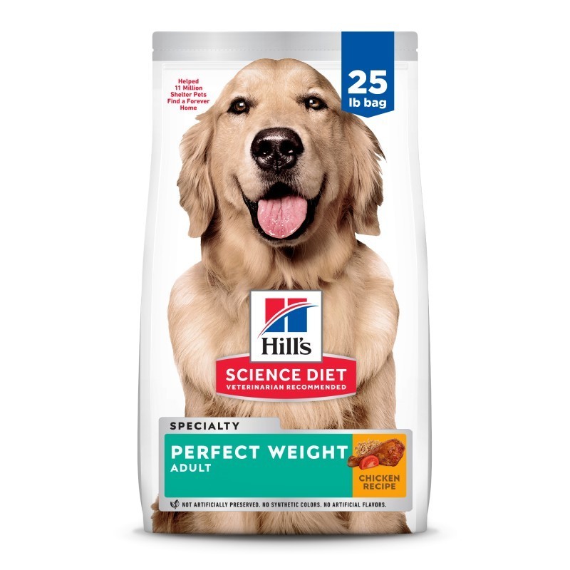 Hill\'s Science Diet Adult Perfect Weight Chicken Recipe Dry Dog Food, 25-lb bag
