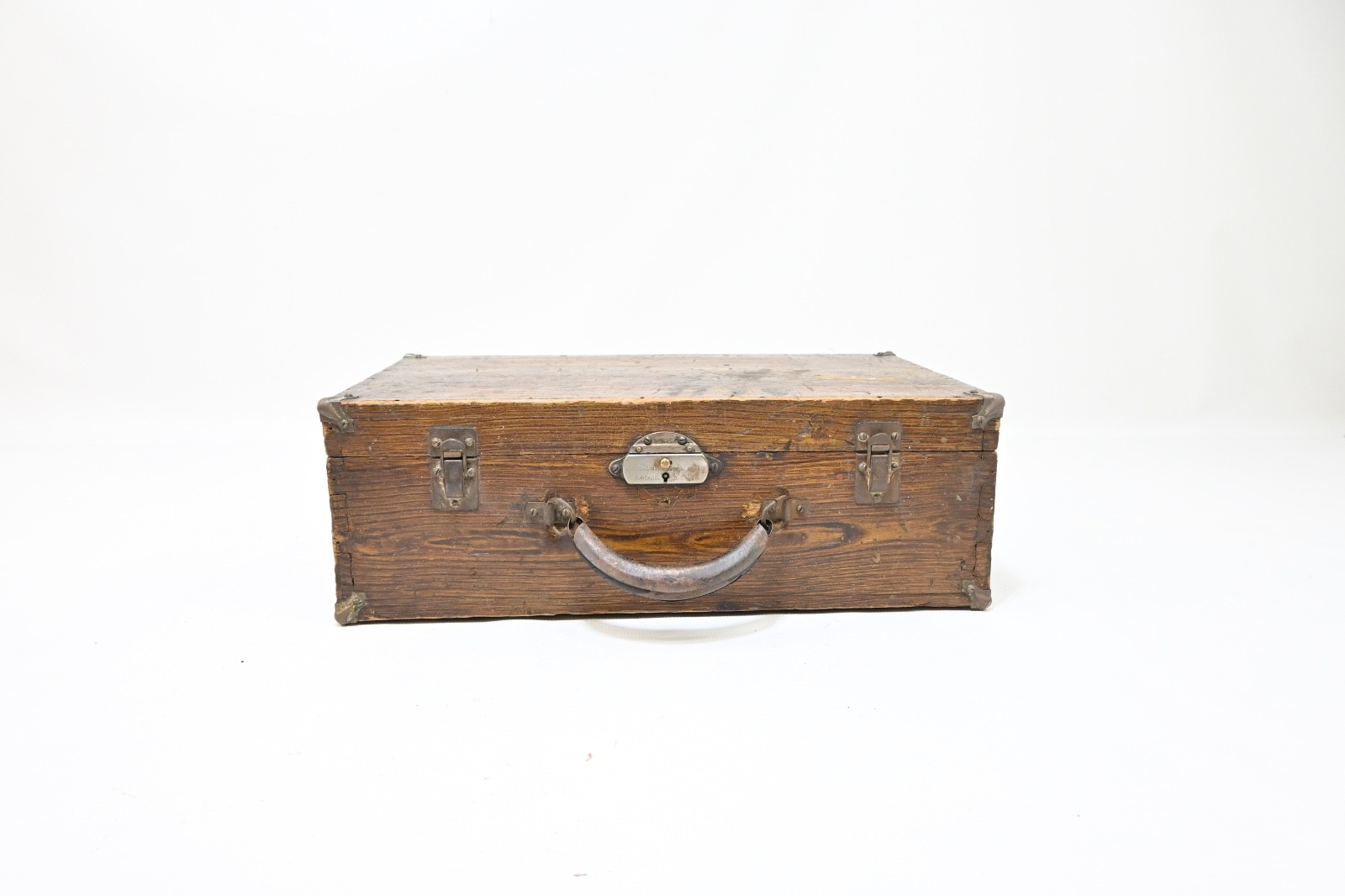 Vintage/Antique J C Deagan Wood Musical Instrument Case Chicago Original Handle