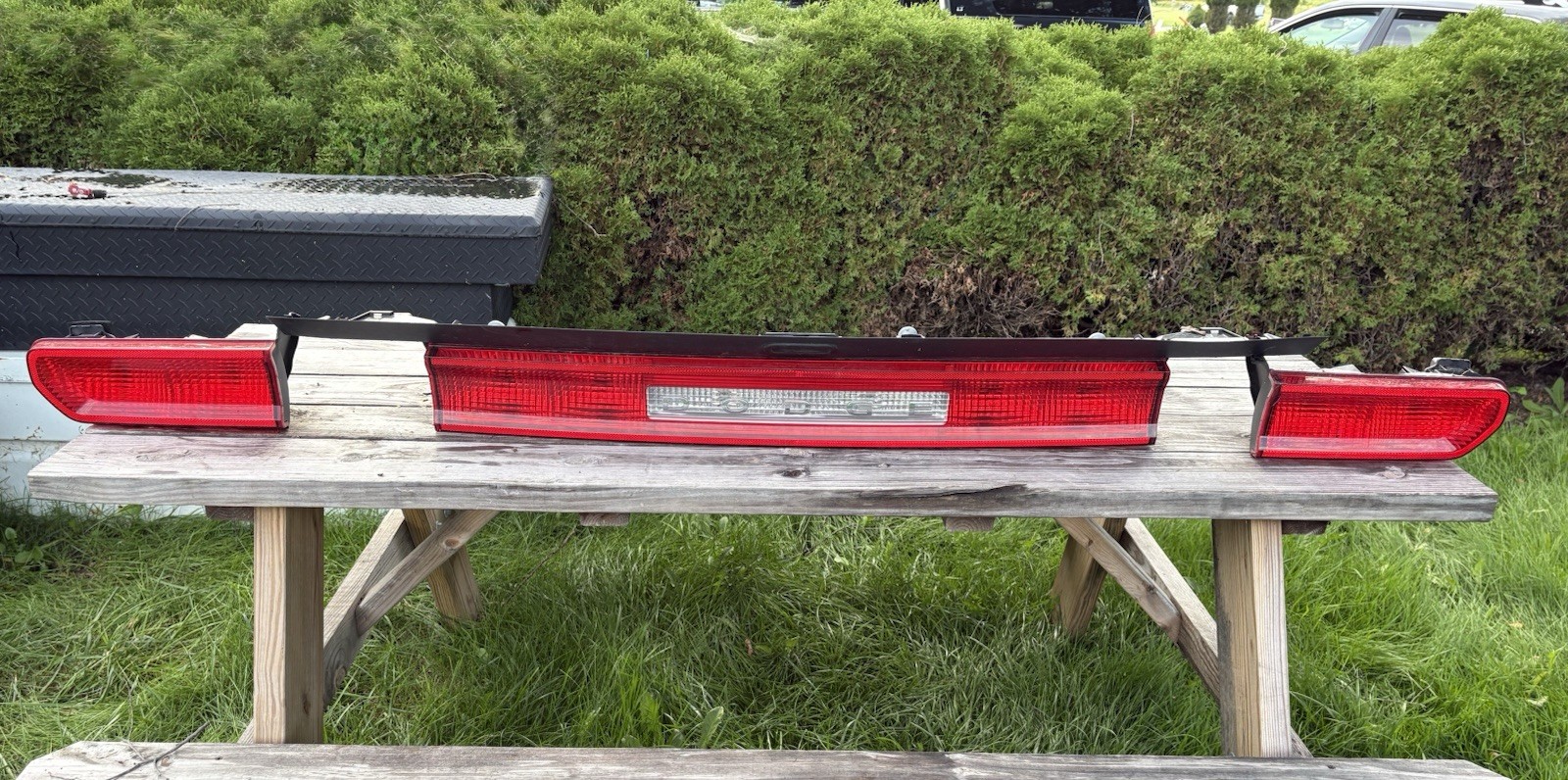 2009-2014 Dodge Challenger OEM Rear Tail Light Assembly 3 Piece Set 2009-2014 Dodge Challenger OEM Rear Tail Light Assembly 3 Piece Set