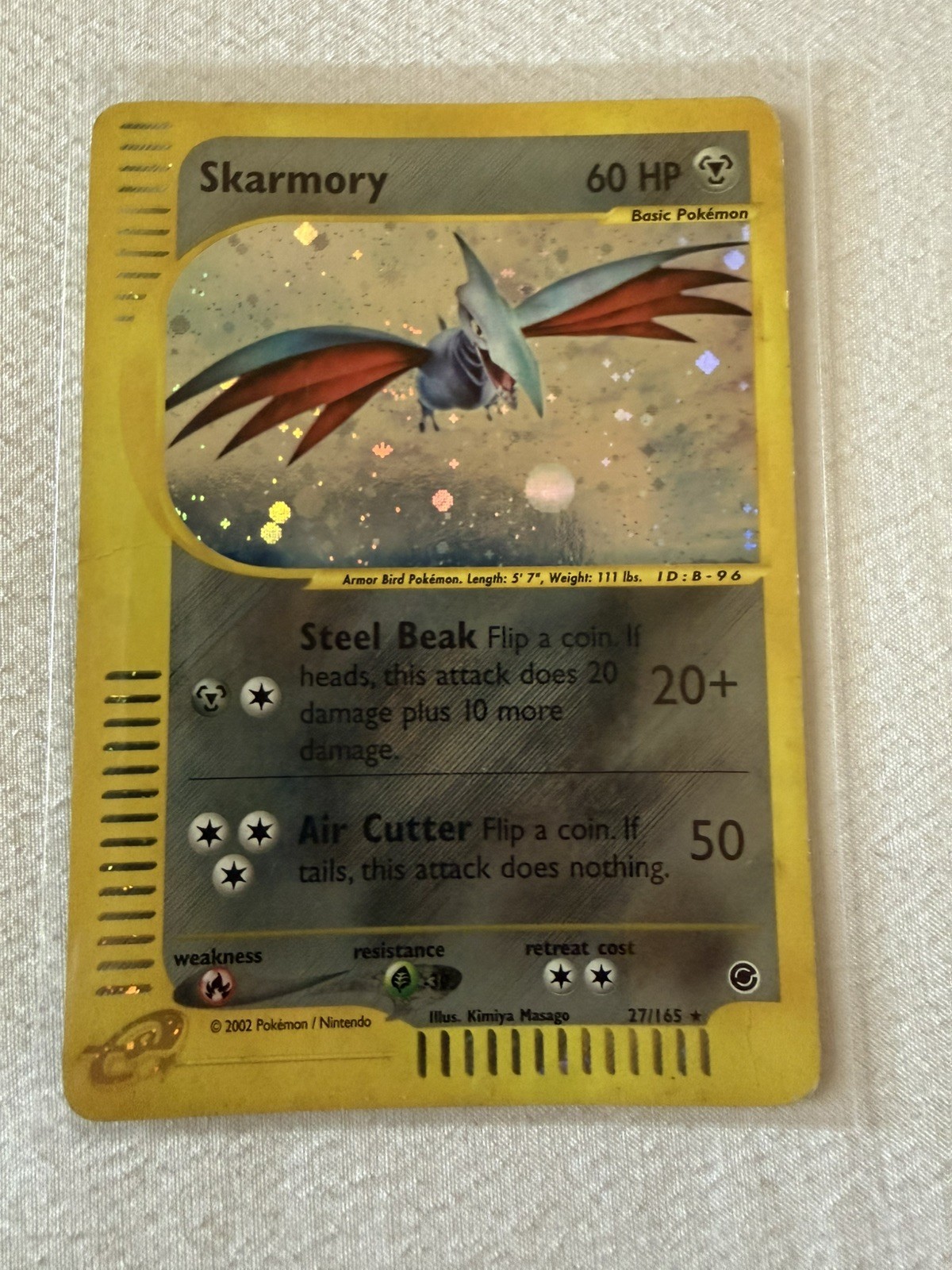 Skarmory 027/165 Expedition Base Set Holo