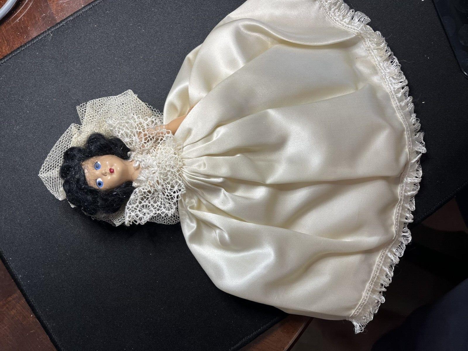 Antique doll very rare 10 inches in a schuster's Millwaukee box 1900 maybe  5-61