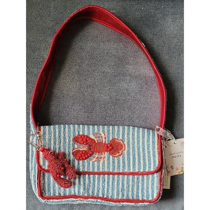 Viral Made In India Hand Beaded Lobster Shoulder Bag