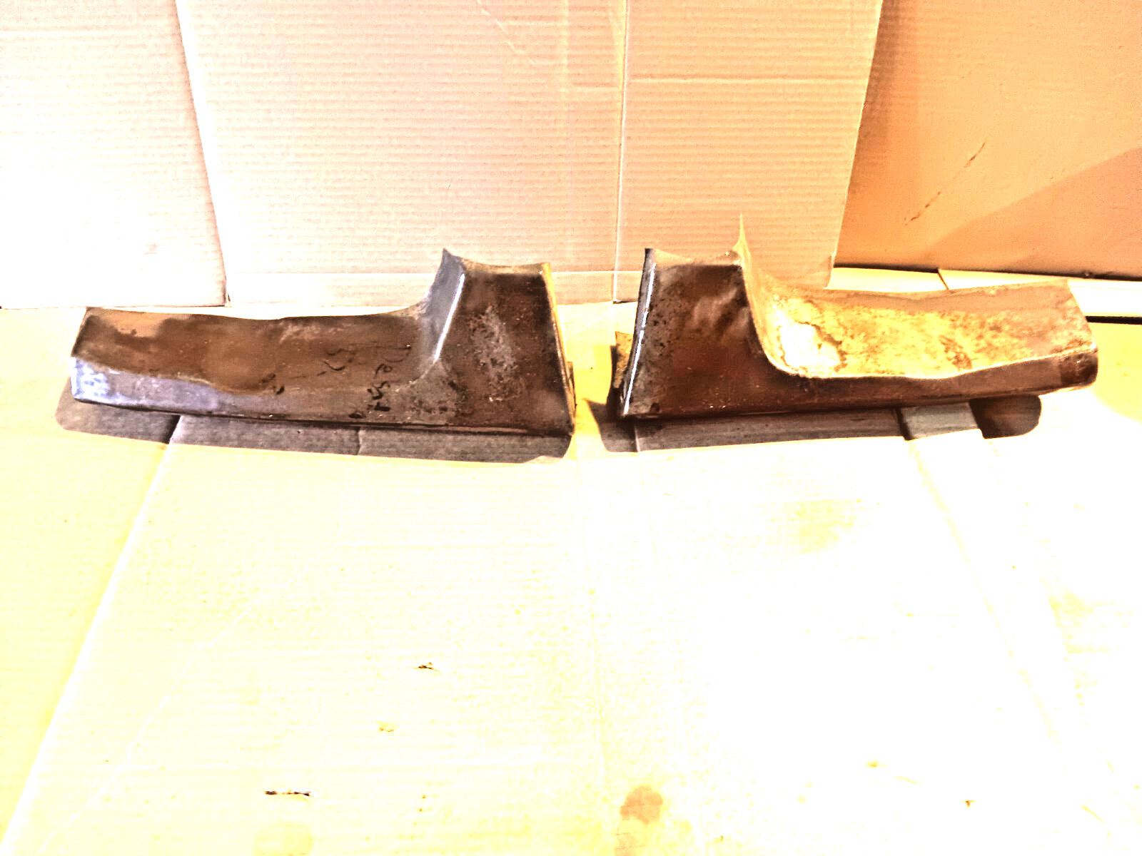 1957 -58 CHRYSLER & DESOTO FRONT FENDER Lower headlight repair panels, 1PAIR