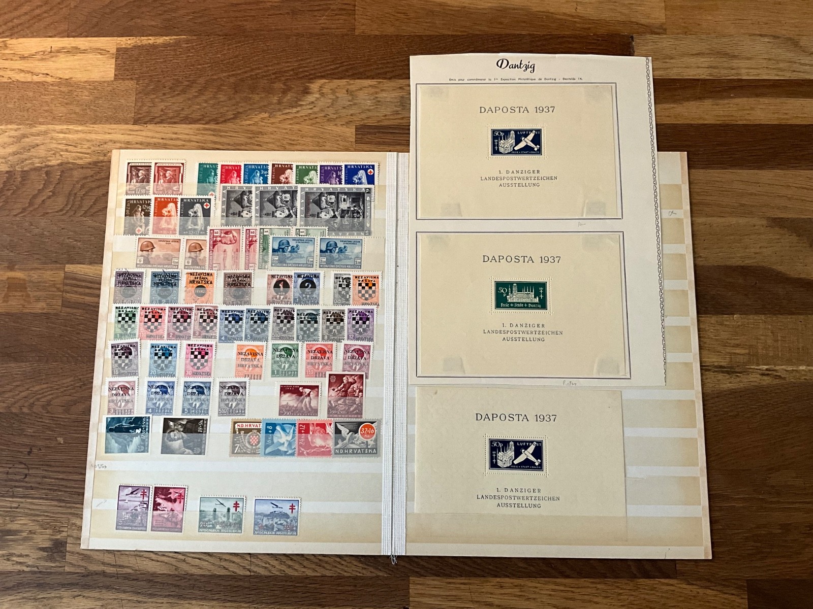 Germany Danzig Stamps mint & used with mini sheets in 3 stock book sides #RS26