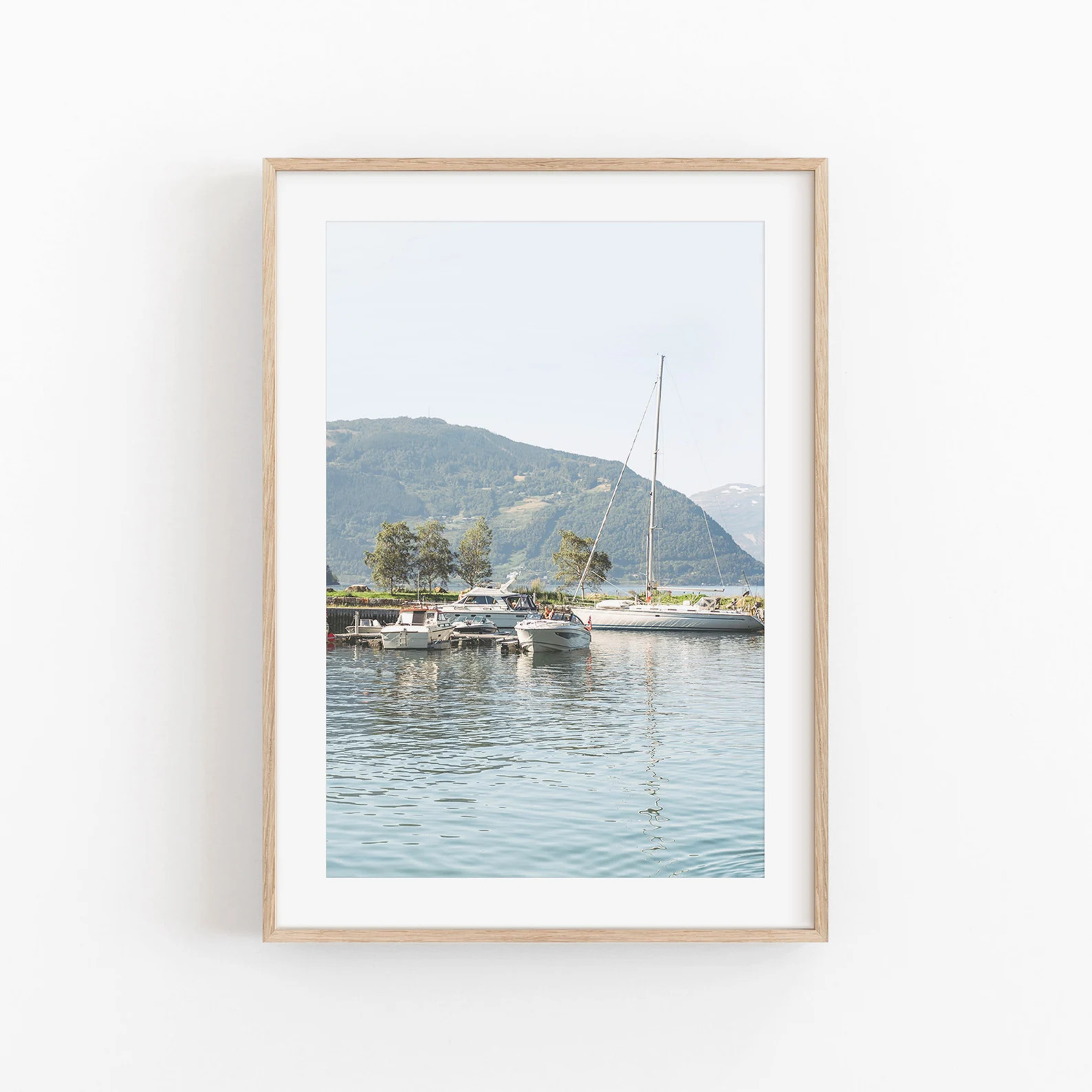 Norway Art City Print Cityscape Wall Photography View Square Poster Unframed