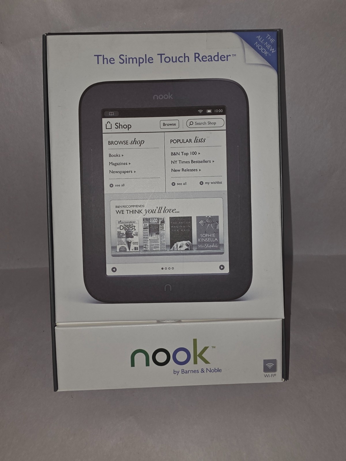 Barnes & Noble Nook Simple Touch 2GB, Wi-Fi, 6in eBook Reader - Black Barnes & Noble Nook Simple Touch 2GB, Wi-Fi, 6in eBook Reader - Black