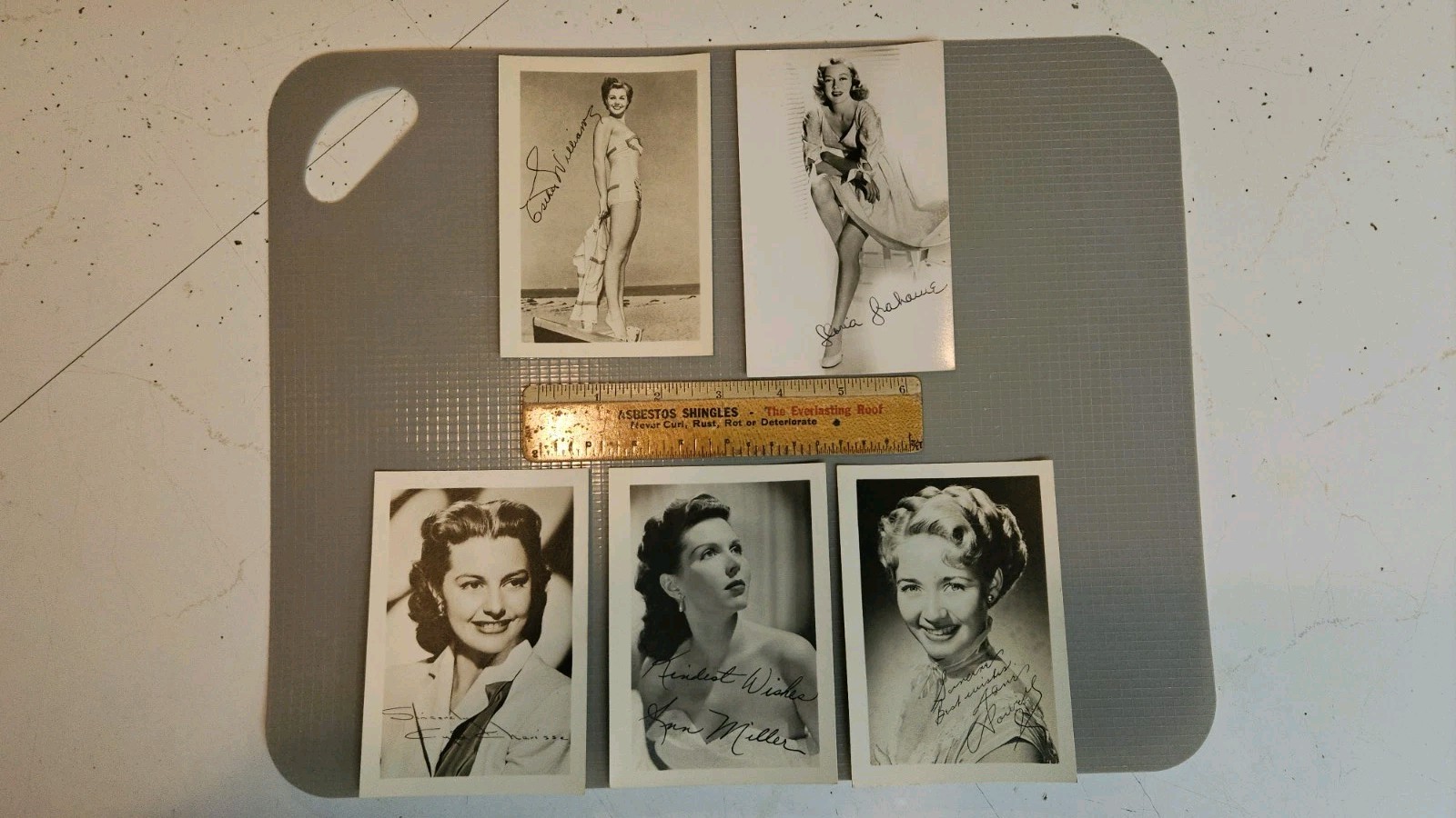 Vintage Hollywood Publicity Photo Lot of 5 - Cyd Charisse, Ann Miller, Esther Wi