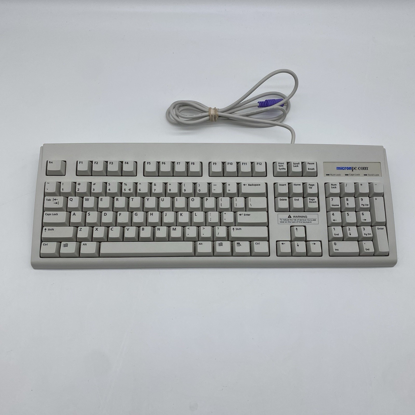 Retro Vintage Micron PC 5121 Windows Wired PS2 Keyboard New Old Stock Retro Vintage Micron PC 5121 Windows Wired PS2 Keyboard New Old Stock
