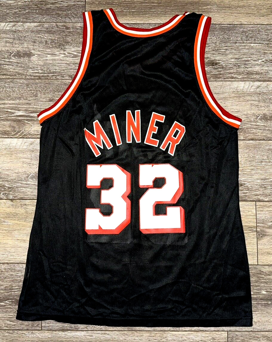 100% Authentic Harold Miner Vintage Champion Heat Jersey Mens Size Medium M 100% Authentic Harold Miner Vintage Champion Heat Jersey Mens Size Medium M