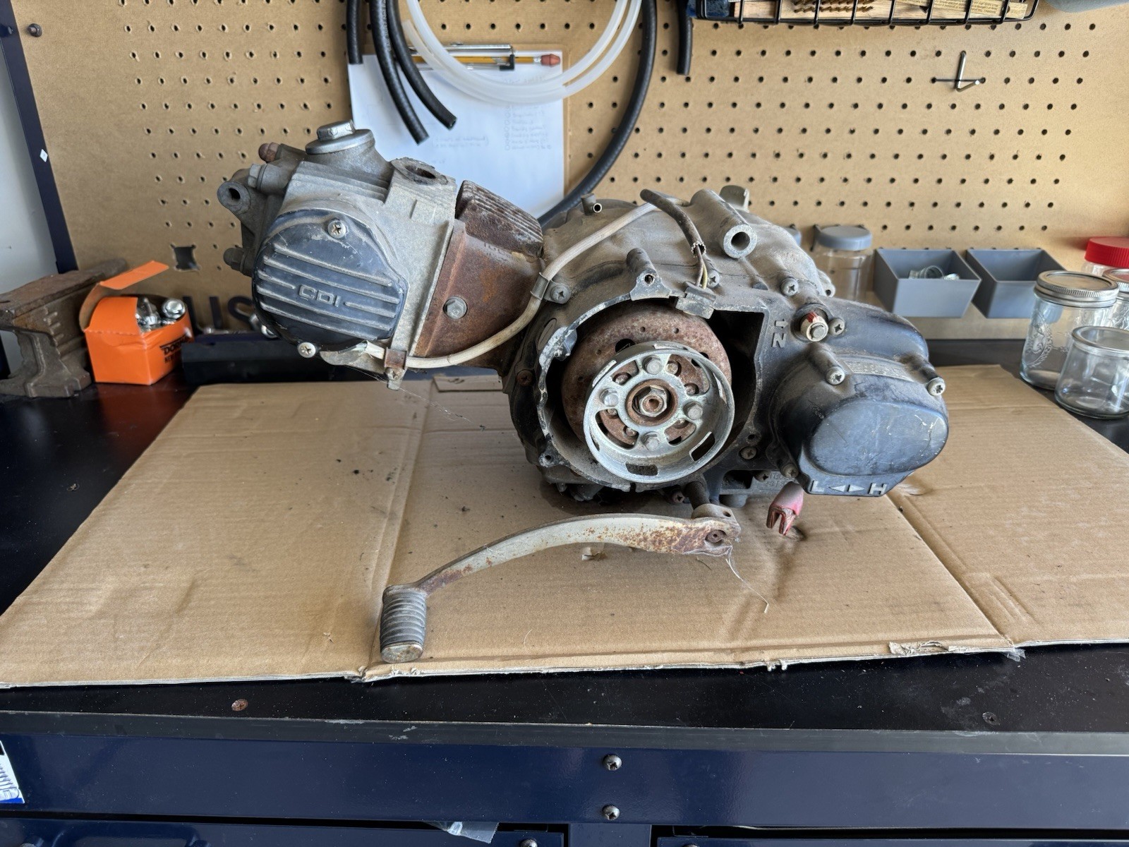 1984 Honda ATC 110 Engine Nearly Complete - Unknown Mechanical Condition