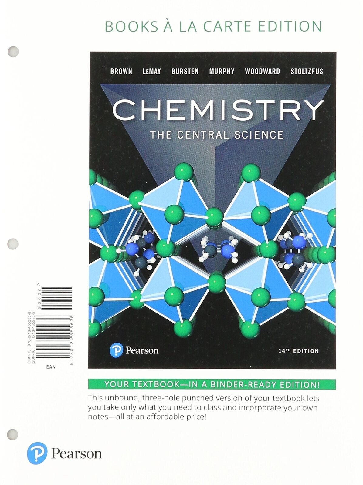 Chemistry The Central Science 14th Edition Textbook - In A Binder Ready Edition