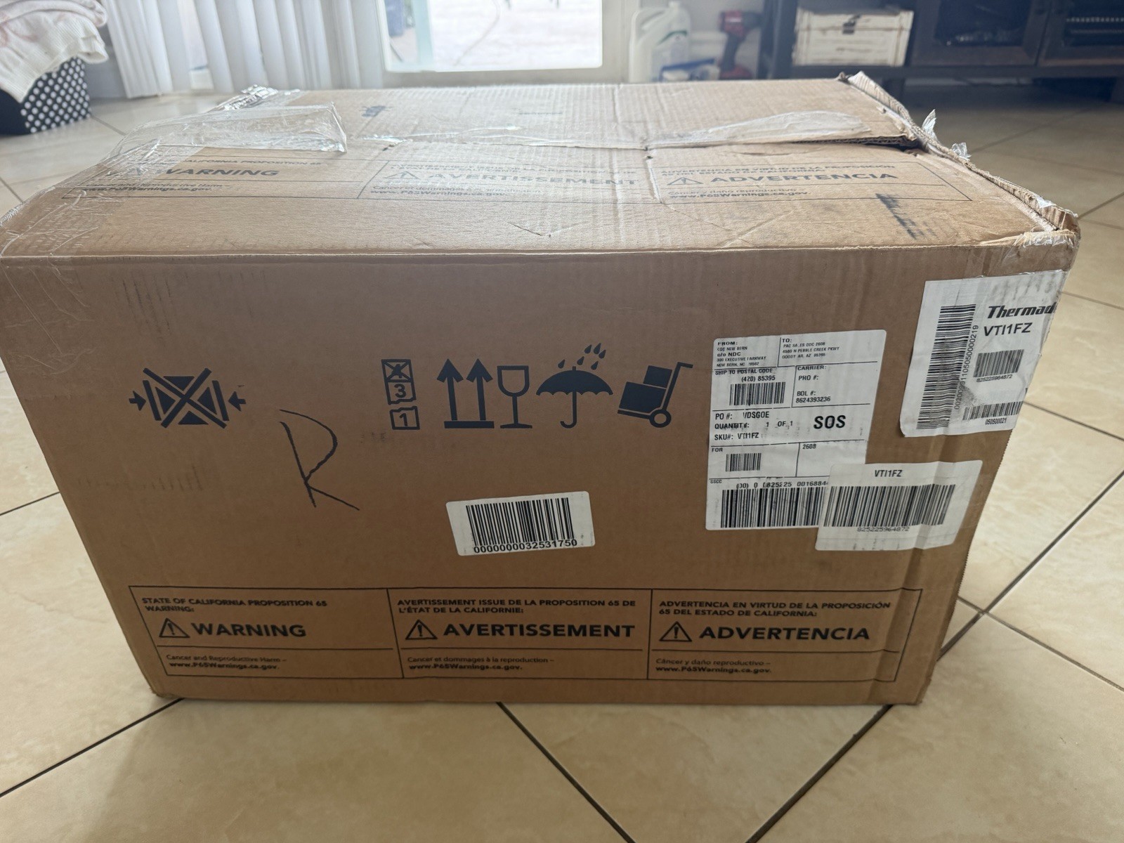 Thermador VTI1FZ 600 CFM Inline Blower — OPEN BOX