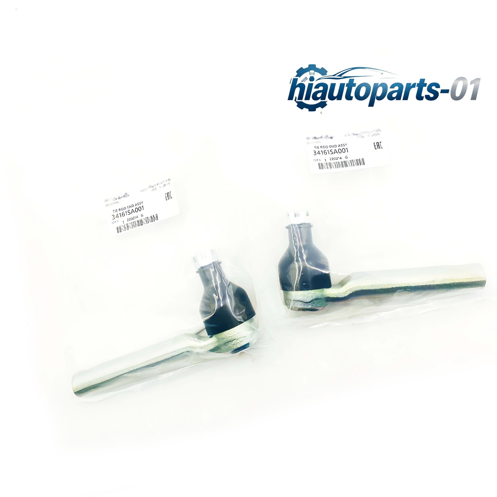 OEM 2PCS Outer Tie Rod with Castle Nut and Cotter Pin For Subaru 34161SA001