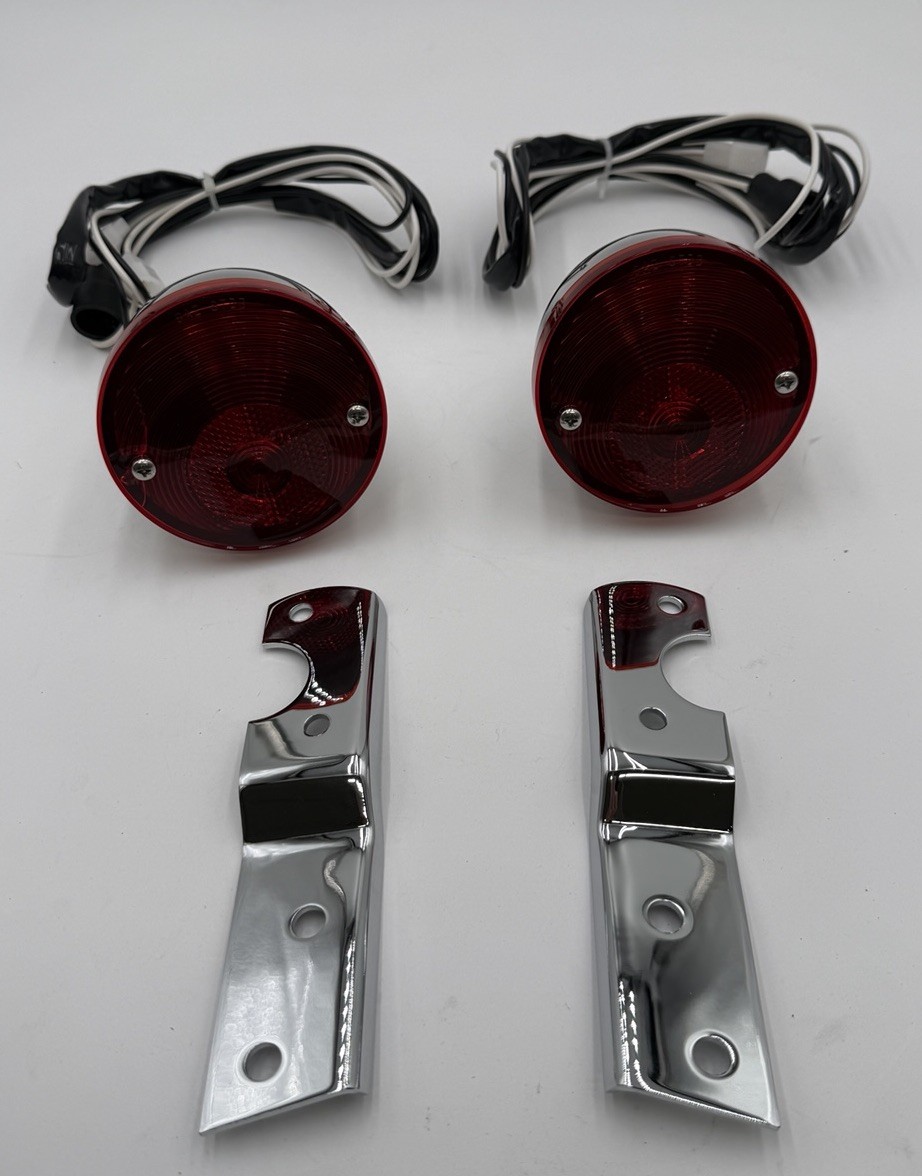 1960 61 62 63 64 65 66 Chevrolet GMC Truck Stainless Taillight Assembly Set