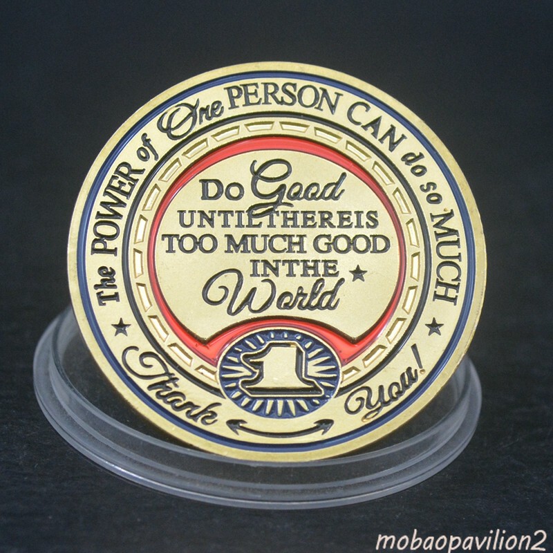 10pcs New Thank You Gift Challenge Coin · of One · Make A Difference