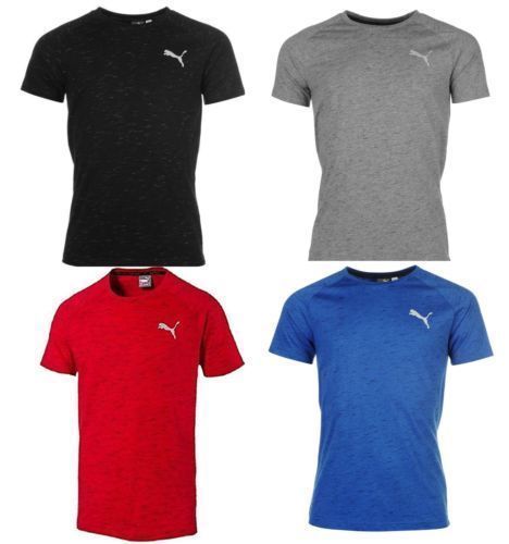 Puma Men's T Shirt Evostripe Spaceknit DryCell Crew Neck Short Sleeve Large