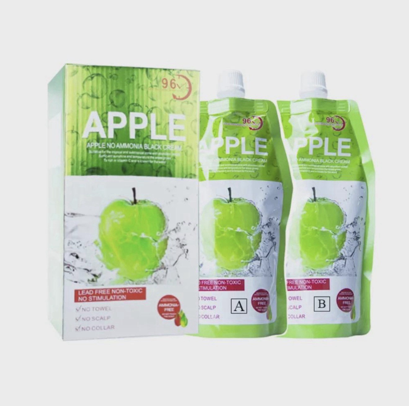 Apple No Ammonia Black Hair Cream – Ammonia Free, Lead Free, Non‑Toxic