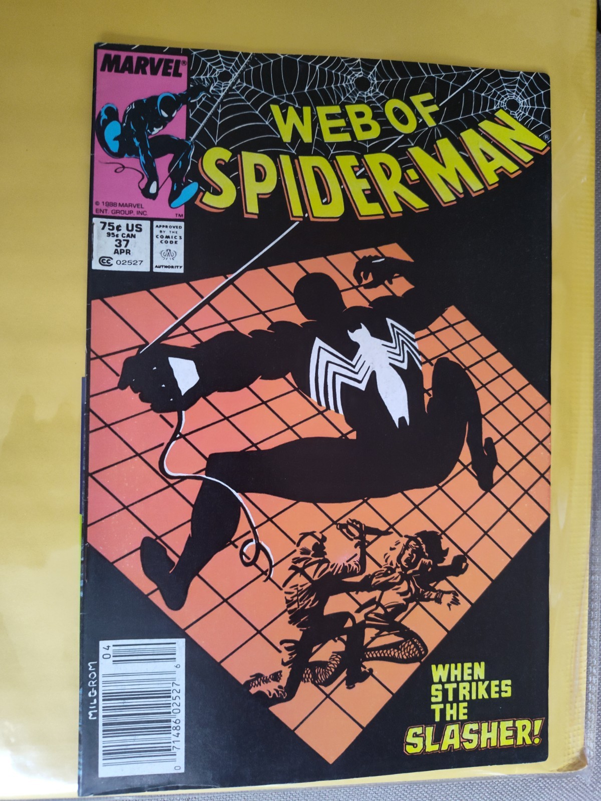 Web of Spiderman 37marvel comics / Mark jewelers insert variant /rare high grade Web of Spiderman 37marvel comics / Mark jewelers insert variant /rare high grade