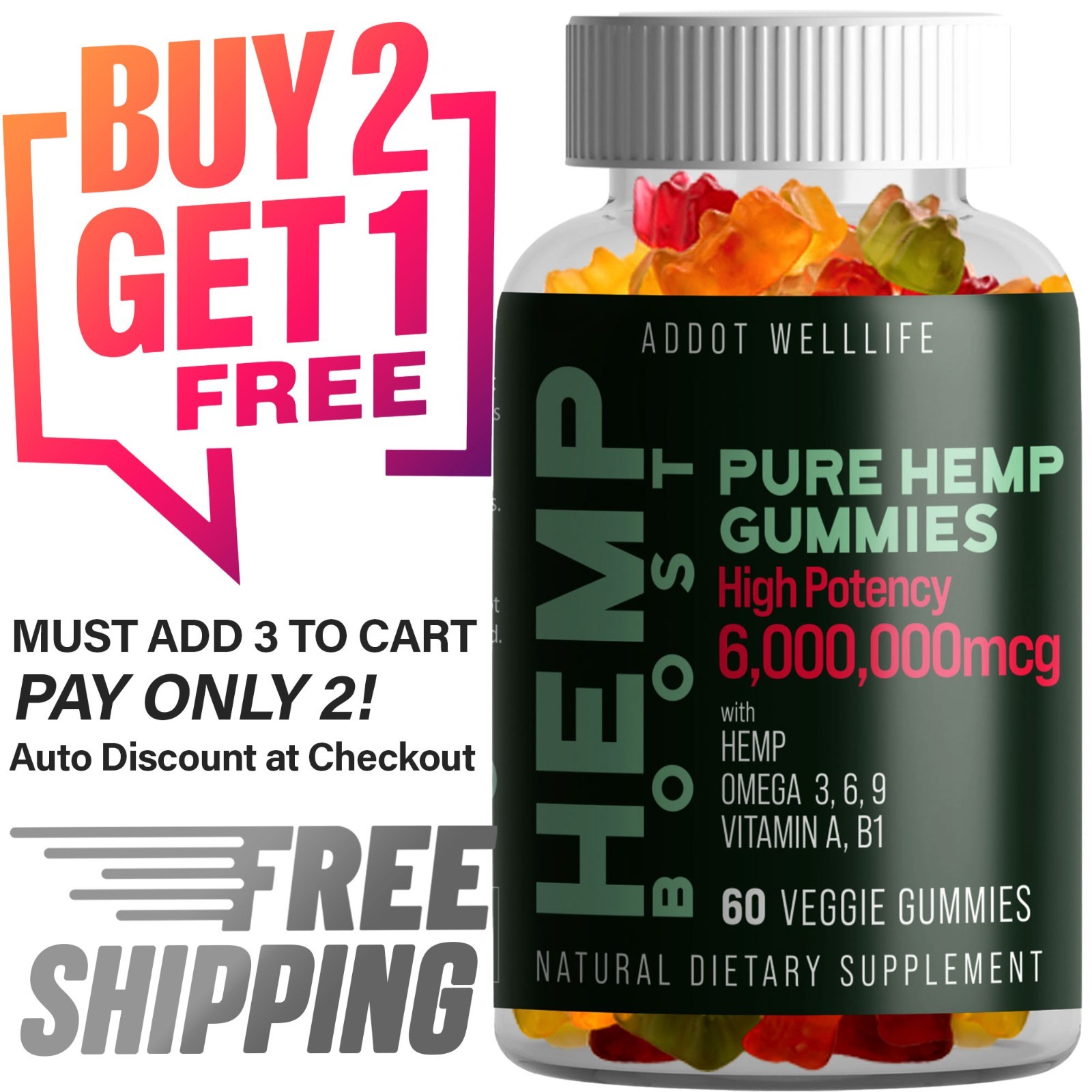 Vegan Natural Gummies – Relaxation, Sleep, and Pain Relief Support