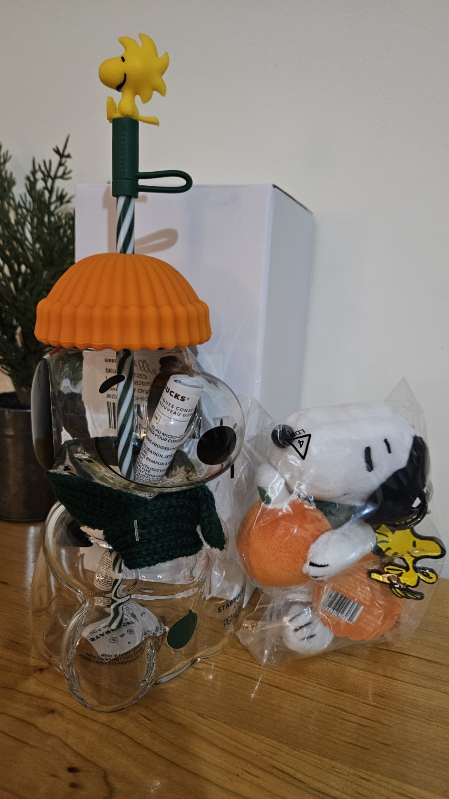 Authentic Rare New Starbucks Snoopy Cup And Plush Keychain Authentic Rare New Starbucks Snoopy Cup And Plush Keychain