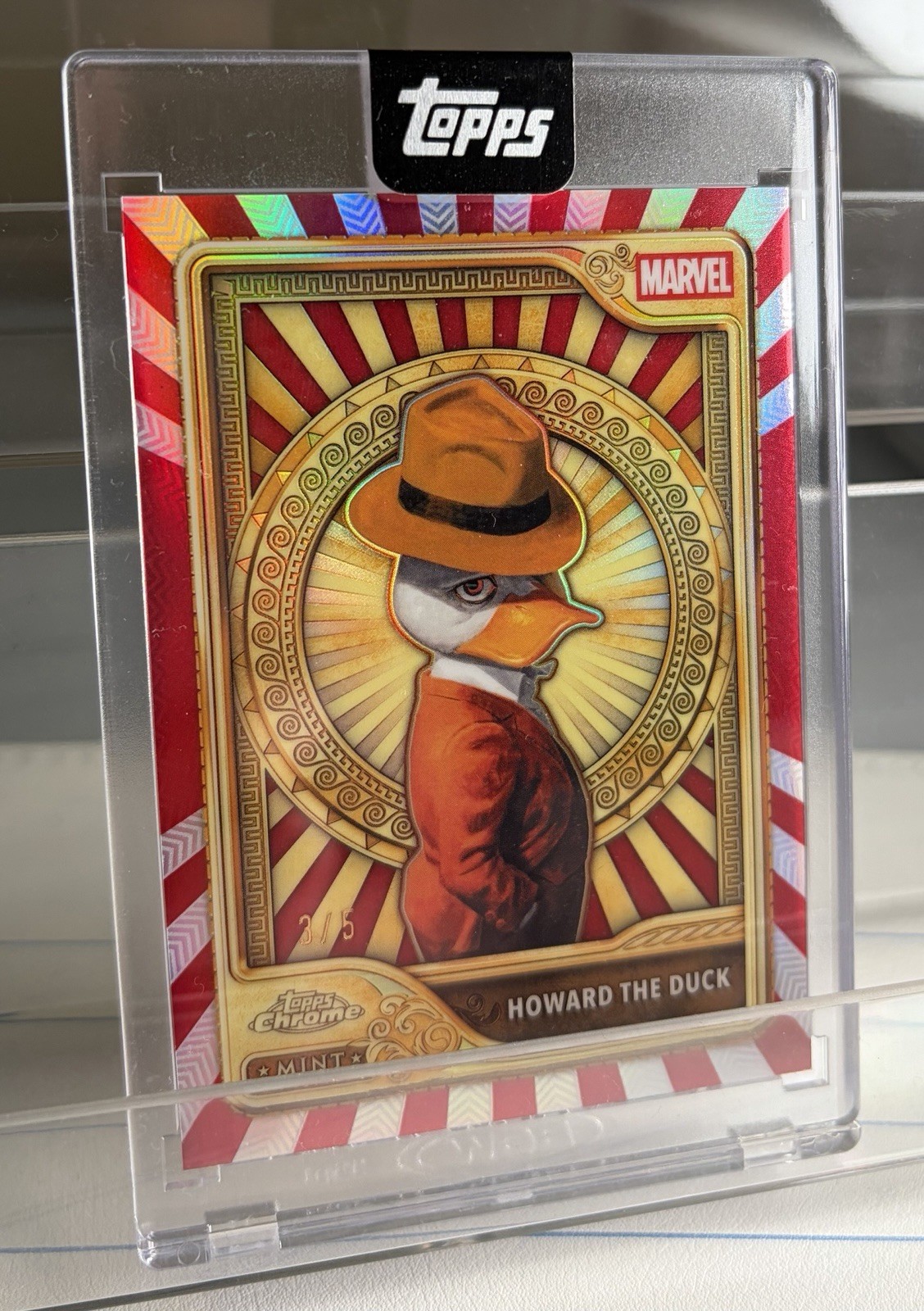 2026 Topps Marvel Mint Howard the Duck SSP RED FOIL  /5 ✨Encased 3/5 In-Hand✨
