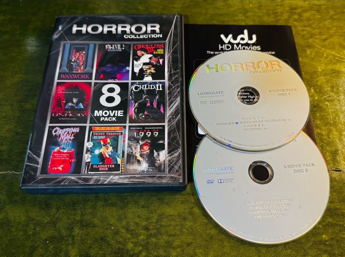 Horror Collection 8-Movie Pack DVD Lionsgate 976-Evil II Ghoulies III CHUD II Horror Collection 8-Movie Pack DVD Lionsgate 976-Evil II Ghoulies III CHUD II