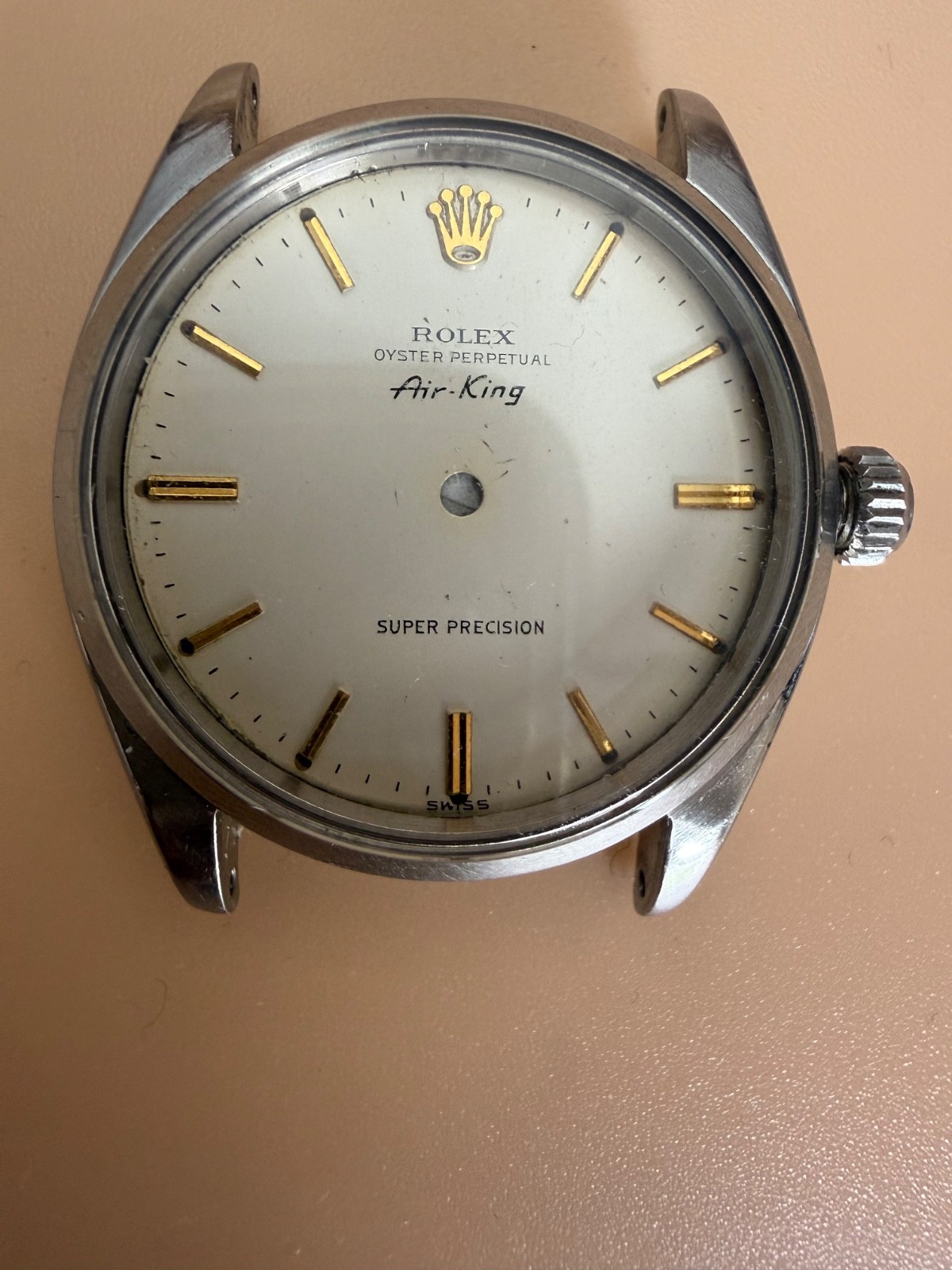 Rolex Air King  5500 Case Head Parts Project 1959, Need Movement to Complete