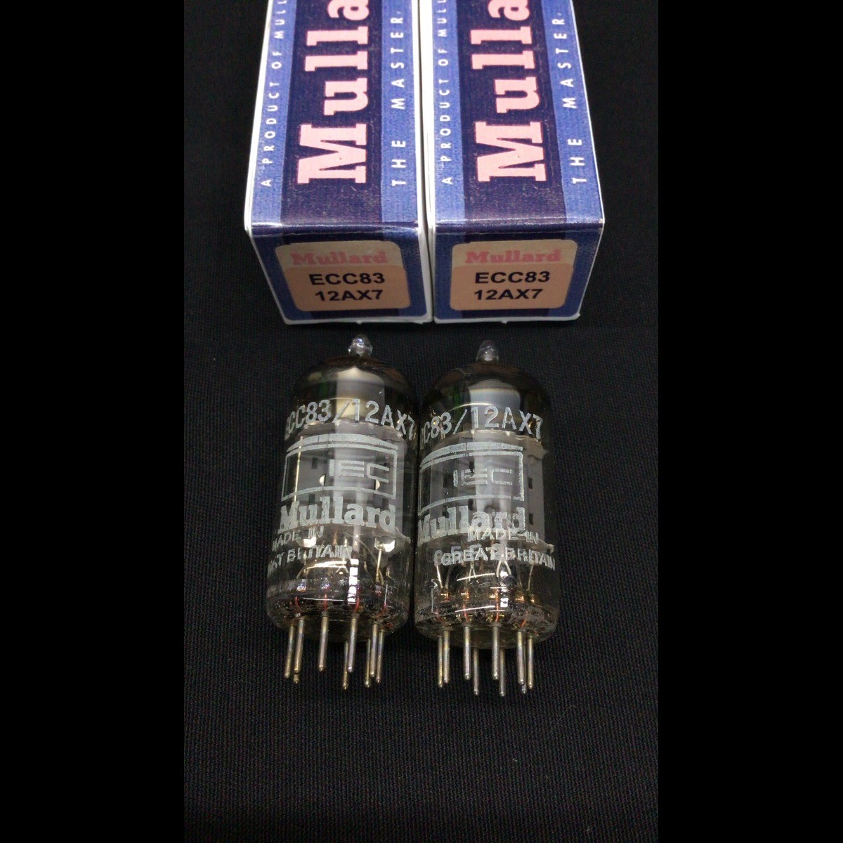 Matched Pair MULLARD 12AX7 ECC83 I63 Gt Brit VACUUM TUBES Test NOS 10.1164