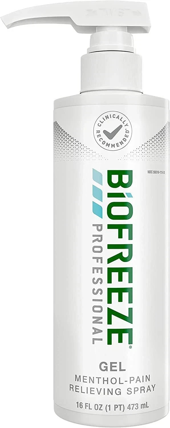 Biofreeze Professional Menthol Pain Relieving Gel 16 oz Pump Bottle New Sealed