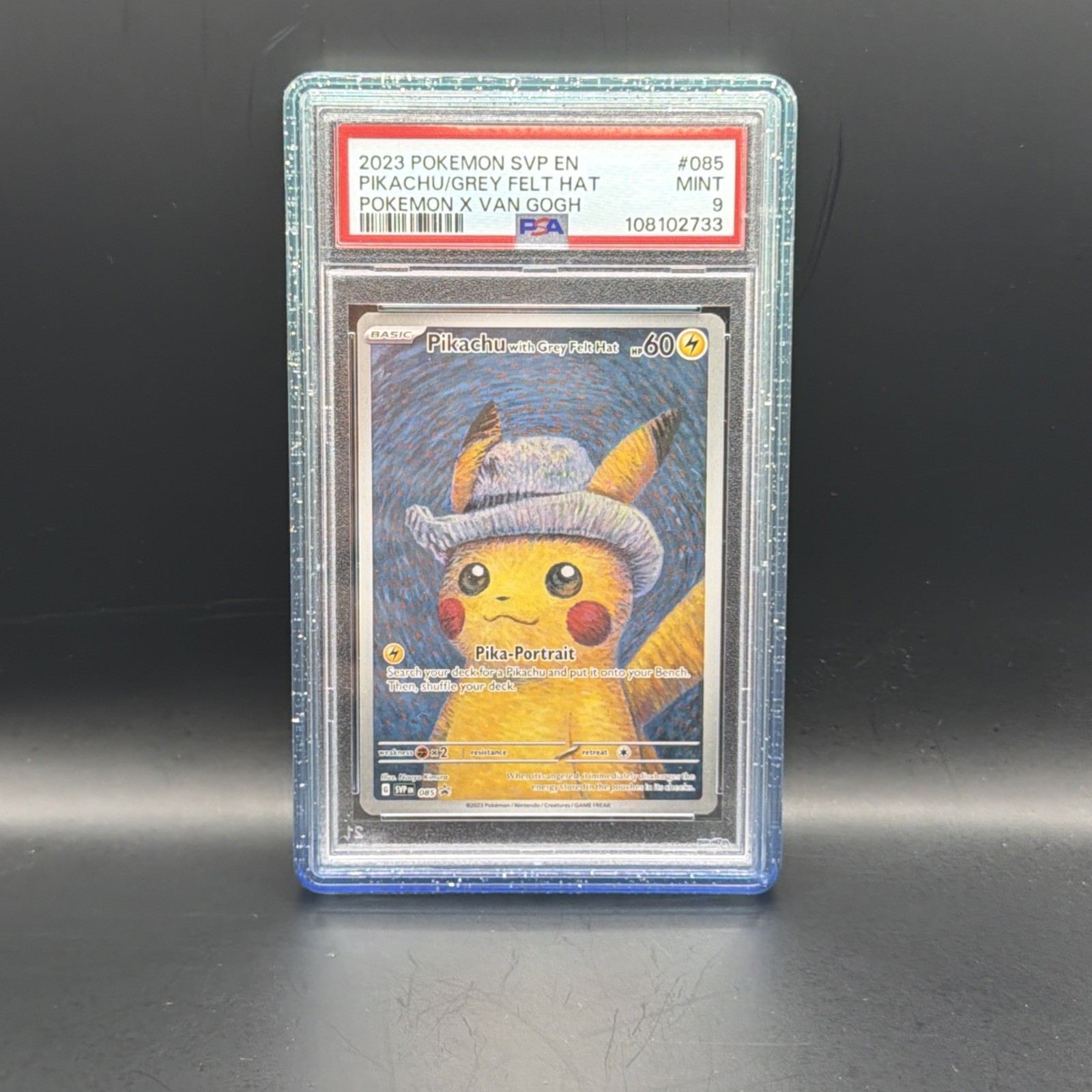 2023 POKEMON SVP EN-SV BLACK STAR PROMO #085 PIKACHU WITH GREY FELT HAT PSA 9 2023 POKEMON SVP EN-SV BLACK STAR PROMO #085 PIKACHU WITH GREY FELT HAT PSA 9