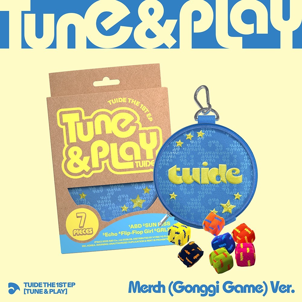 TUIDE [TUNE & PLAY] 1st Album MERCH GONGGI GAME Ver/CD+Pouch+Photo Card Set+Book