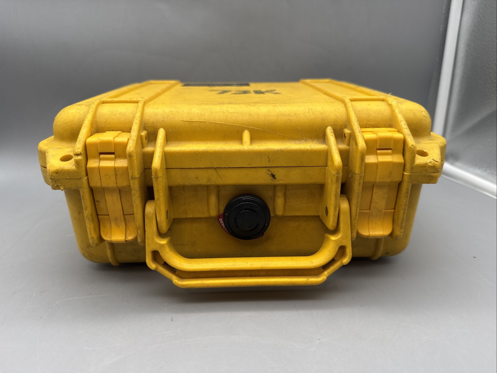 Pelican 1200 Waterproof Hard Protective Case, Foam Insert Yellow-Fair Condition