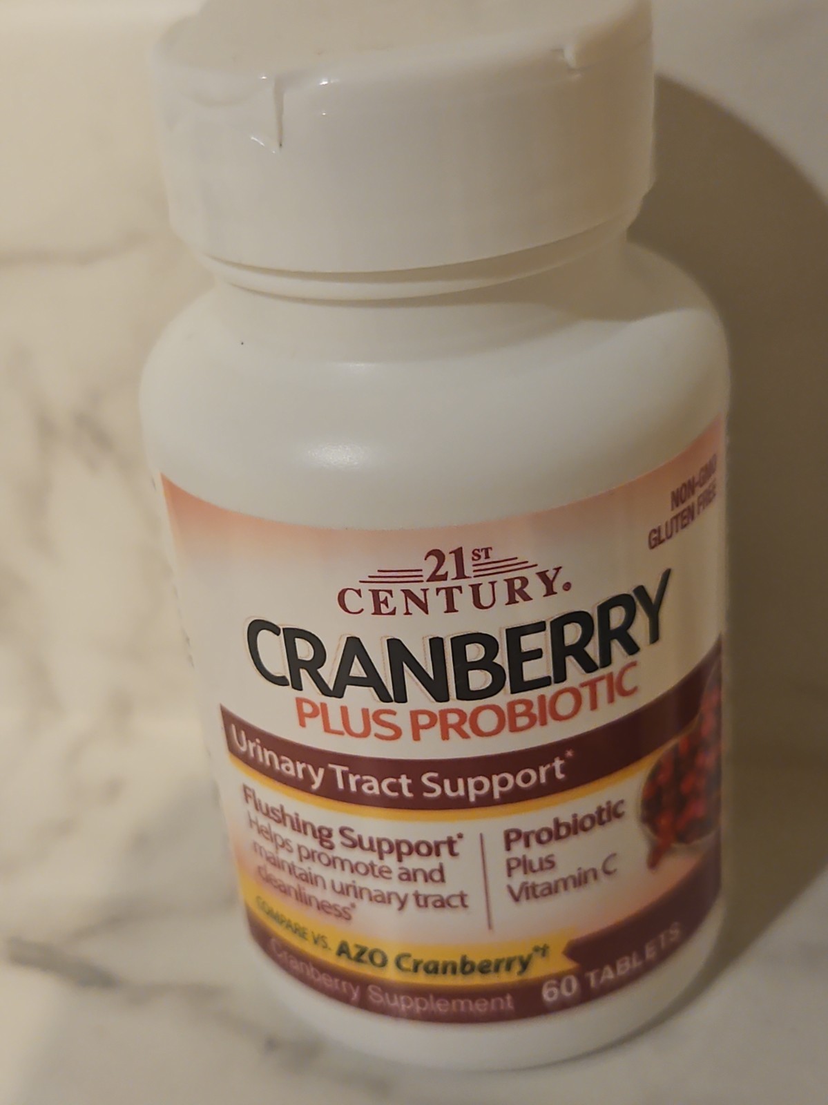 21st Century Cranberry Plus Probiotic Tablets For Urinary Tract Support 60 Count 21st Century Cranberry Plus Probiotic Tablets For Urinary Tract Support 60 Count