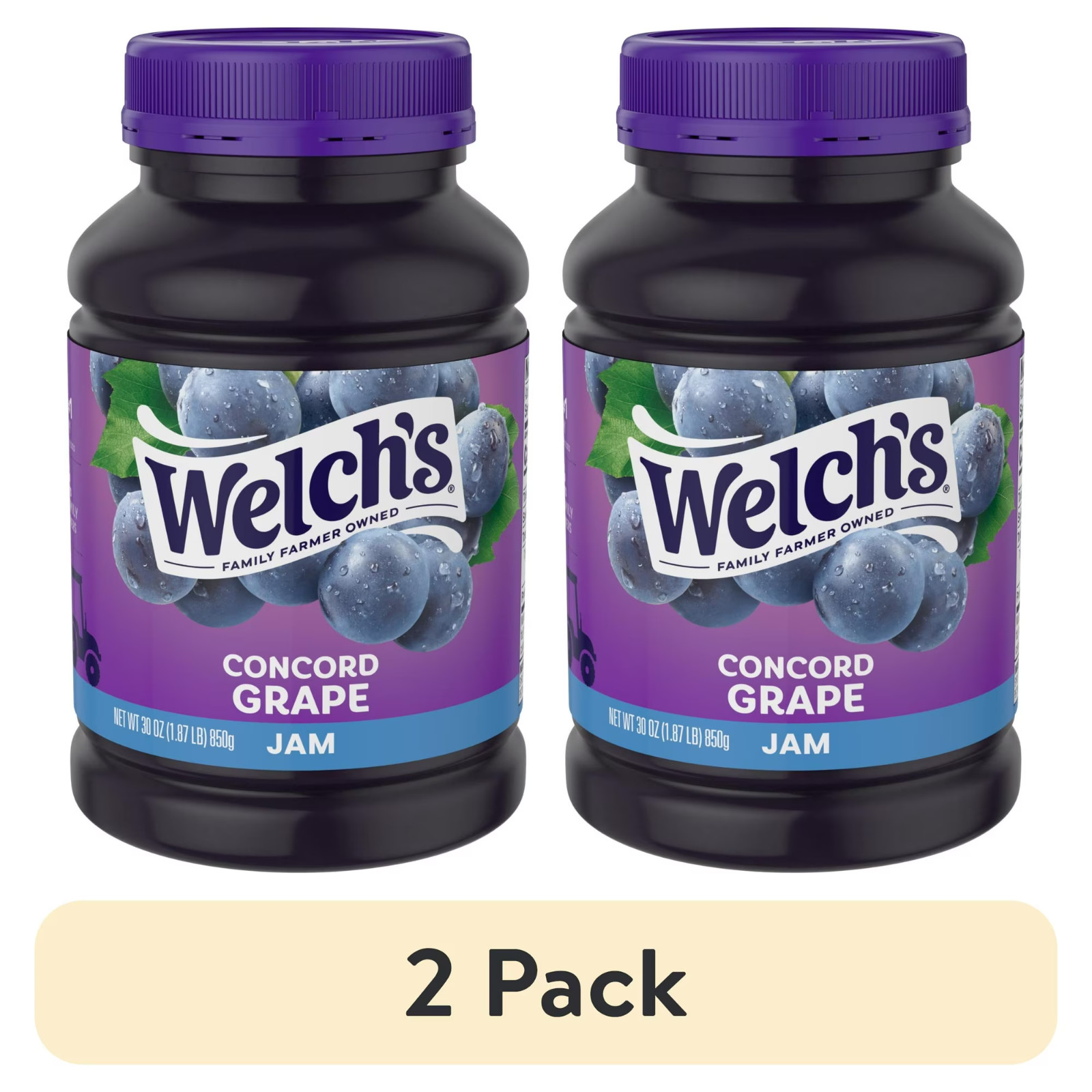 (2 pack) Welch\'s Concord Grape Jam, 30 oz Jar...