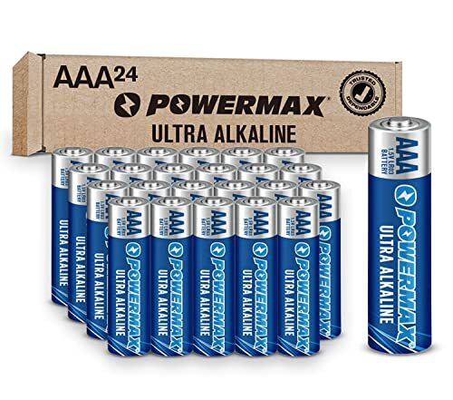 Powermax 24-Count AAA Batteries Ultra Long Lasting Alkaline Battery, New