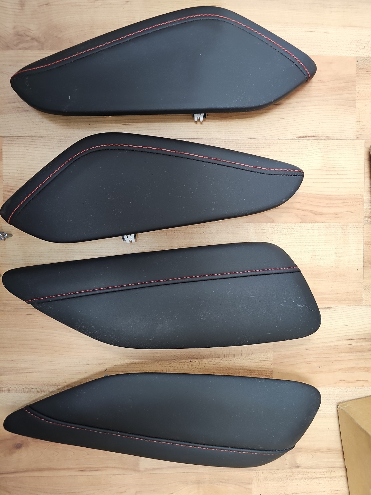Genuine GM 84712621 Black/Red Interior Knee Pad Trim Kit OEM 2016-2024 Chevrolet