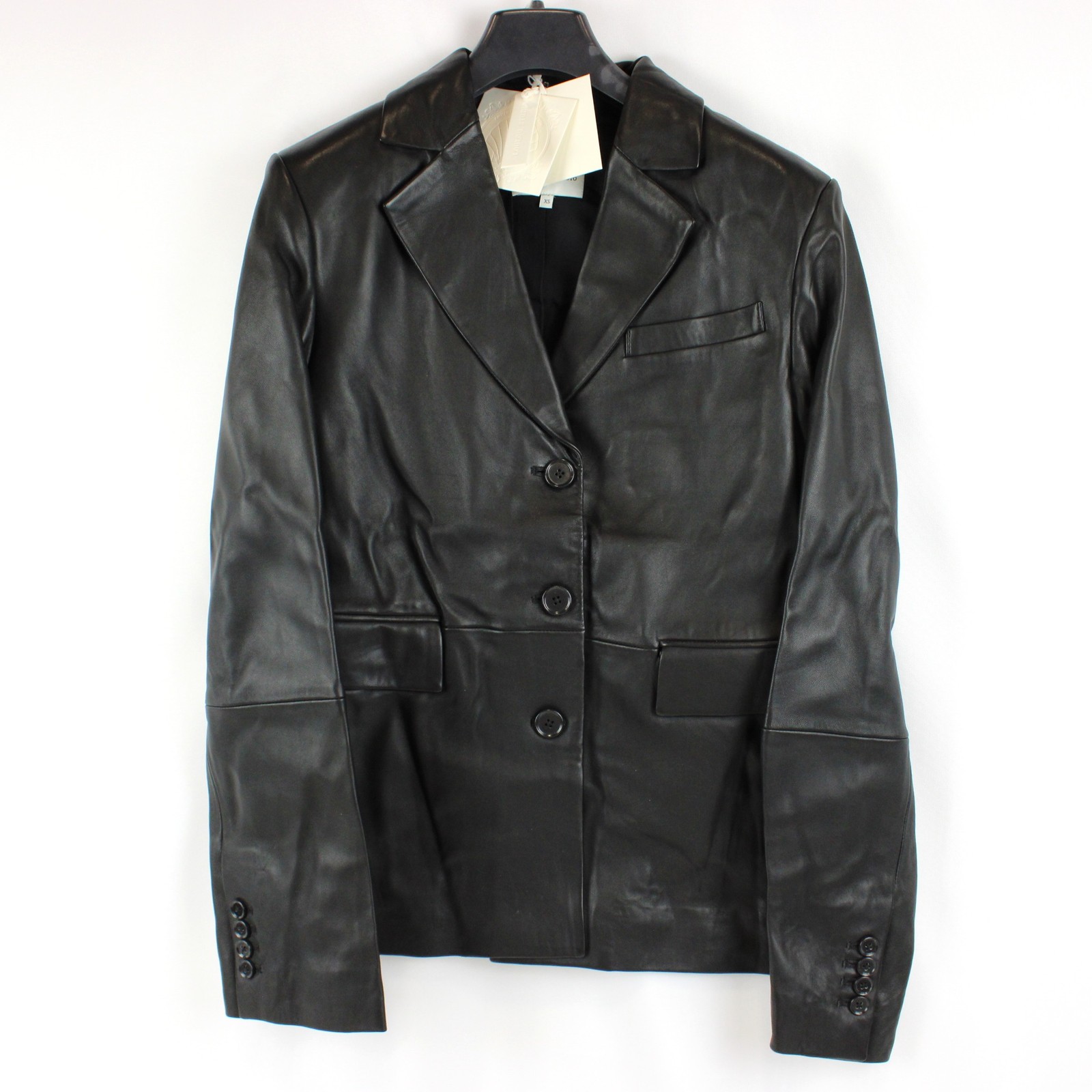 Loulou Studio Aldo Lamb Leather Blazer Jacket In Black - Women\'s Size XS - NWT