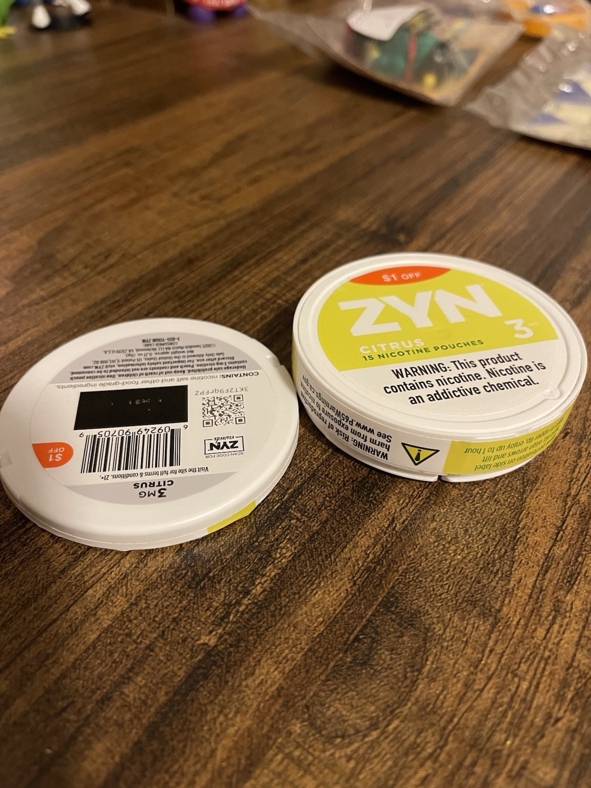 ZYN Upside Down Factory Misprint/Error Can (Empty) 3mg Citrus ZYN Upside Down Factory Misprint/Error Can (Empty) 3mg Citrus