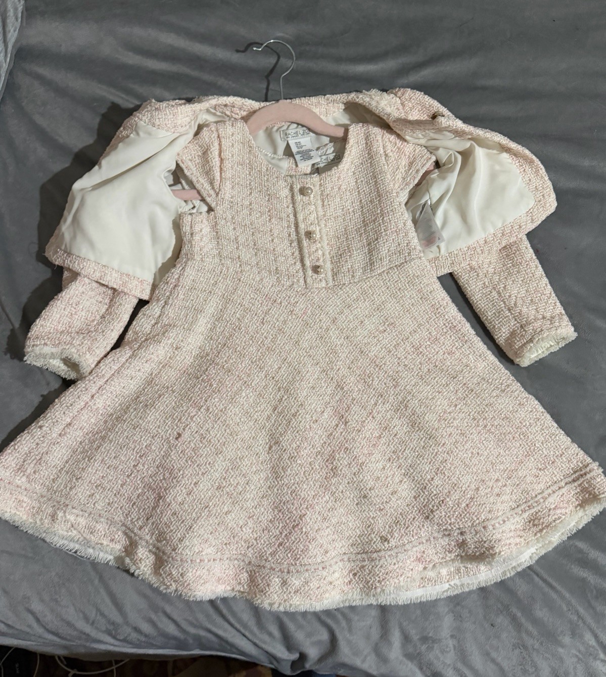 Rachel Zoe 4 T Girls Dress with Jacket Size 4T Used Great Condition Pre-Owned