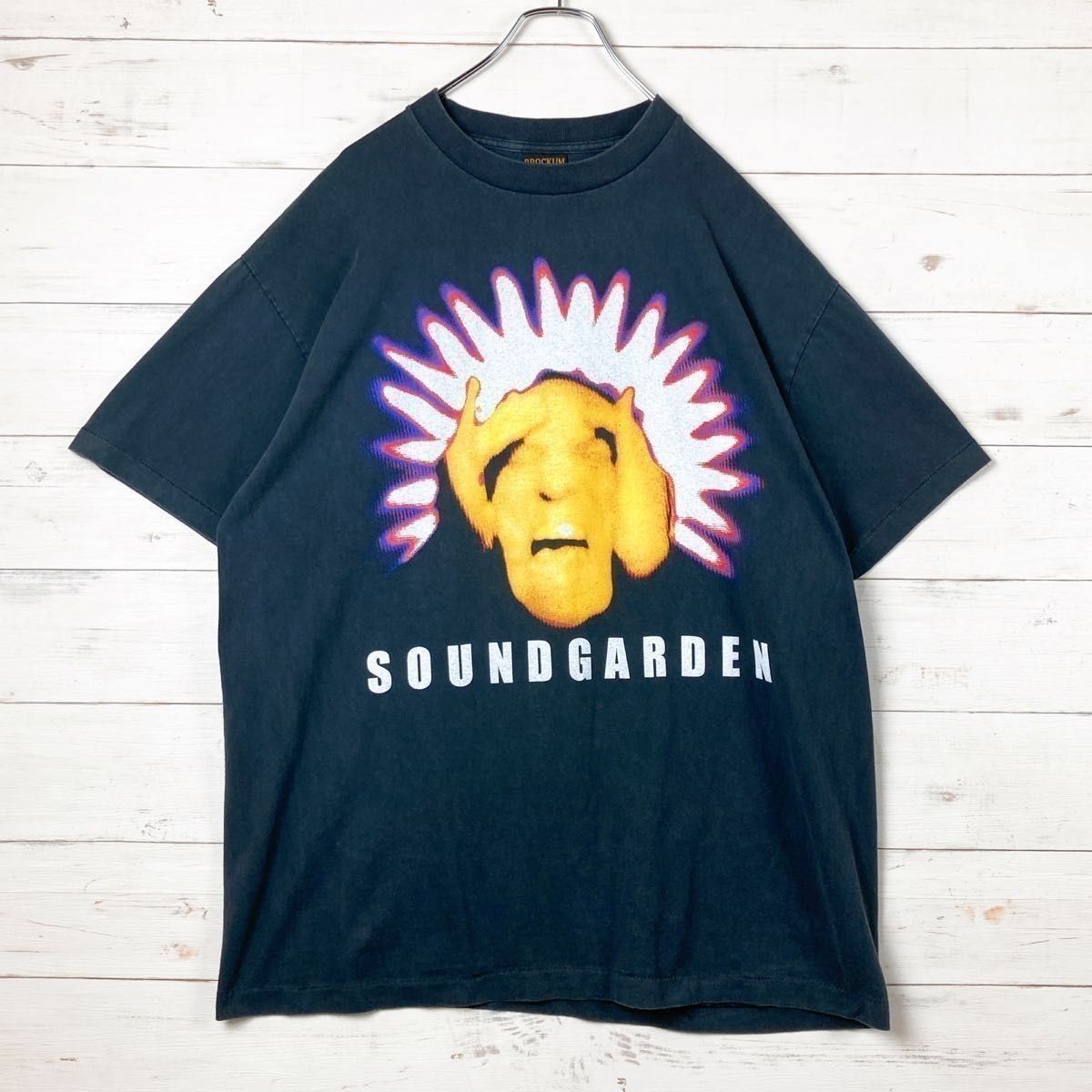 Soundgarden T-Shirt Black Hole Sun Graphic Brockum USA L Black Cotton