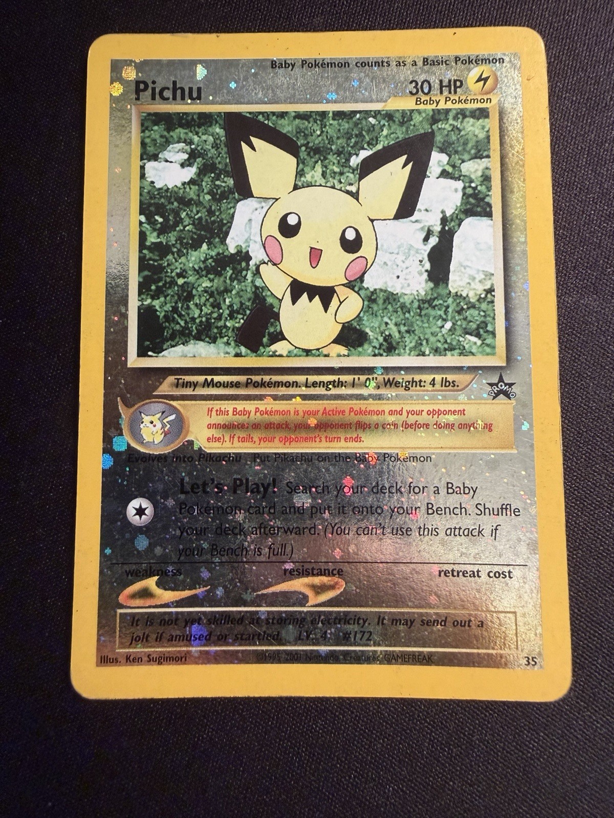 Pichu 35/53 Wotc Promo Reverse Holo Pichu 35/53 Wotc Promo Reverse Holo