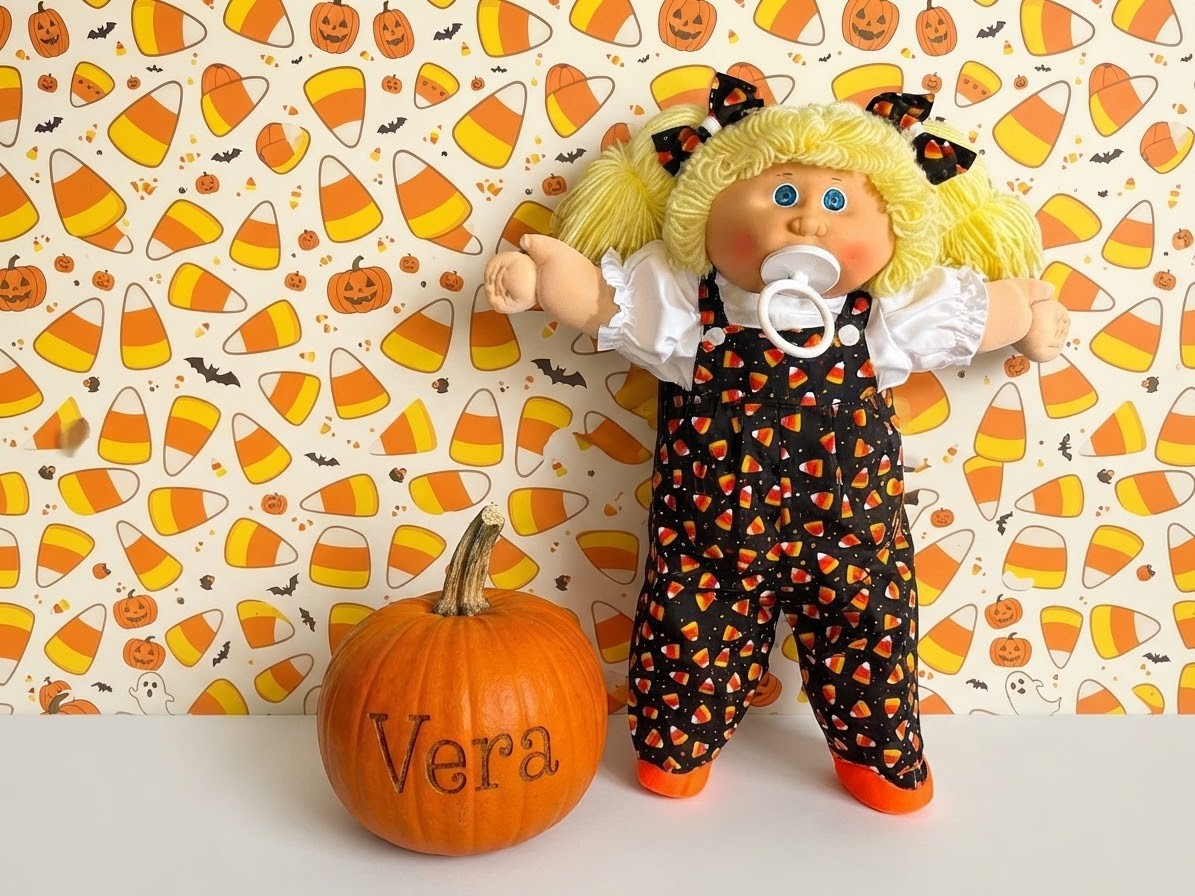 Vintage restored Cabbage Patch/ lemon pigtail/pacifier/custom outfit and shoes