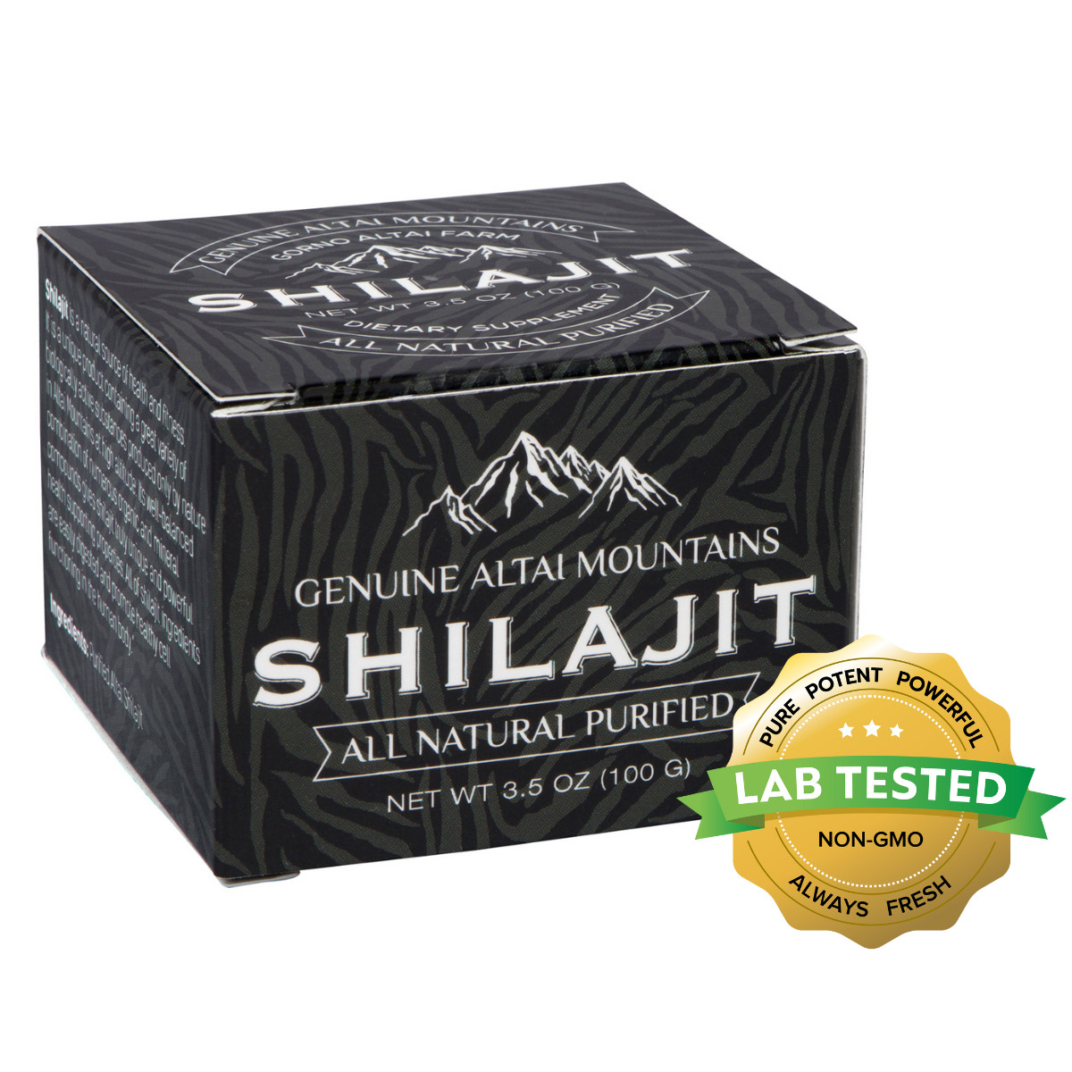 Pure Shilajit Resin 5 Month Supply Golden Grade Altai Mountains Russia  