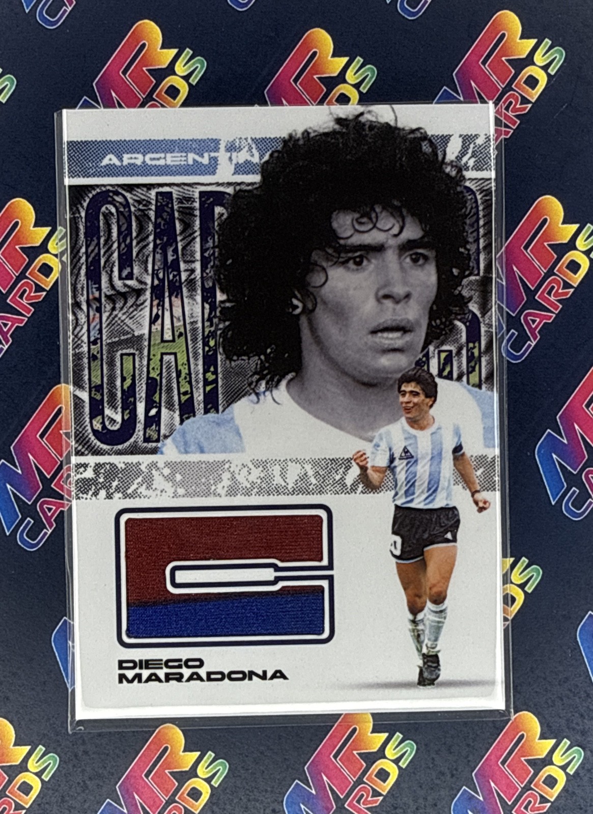 2026 Futera FX Series 3 Diego Maradona Captains Patch /5 Game Worn Jersey CT19