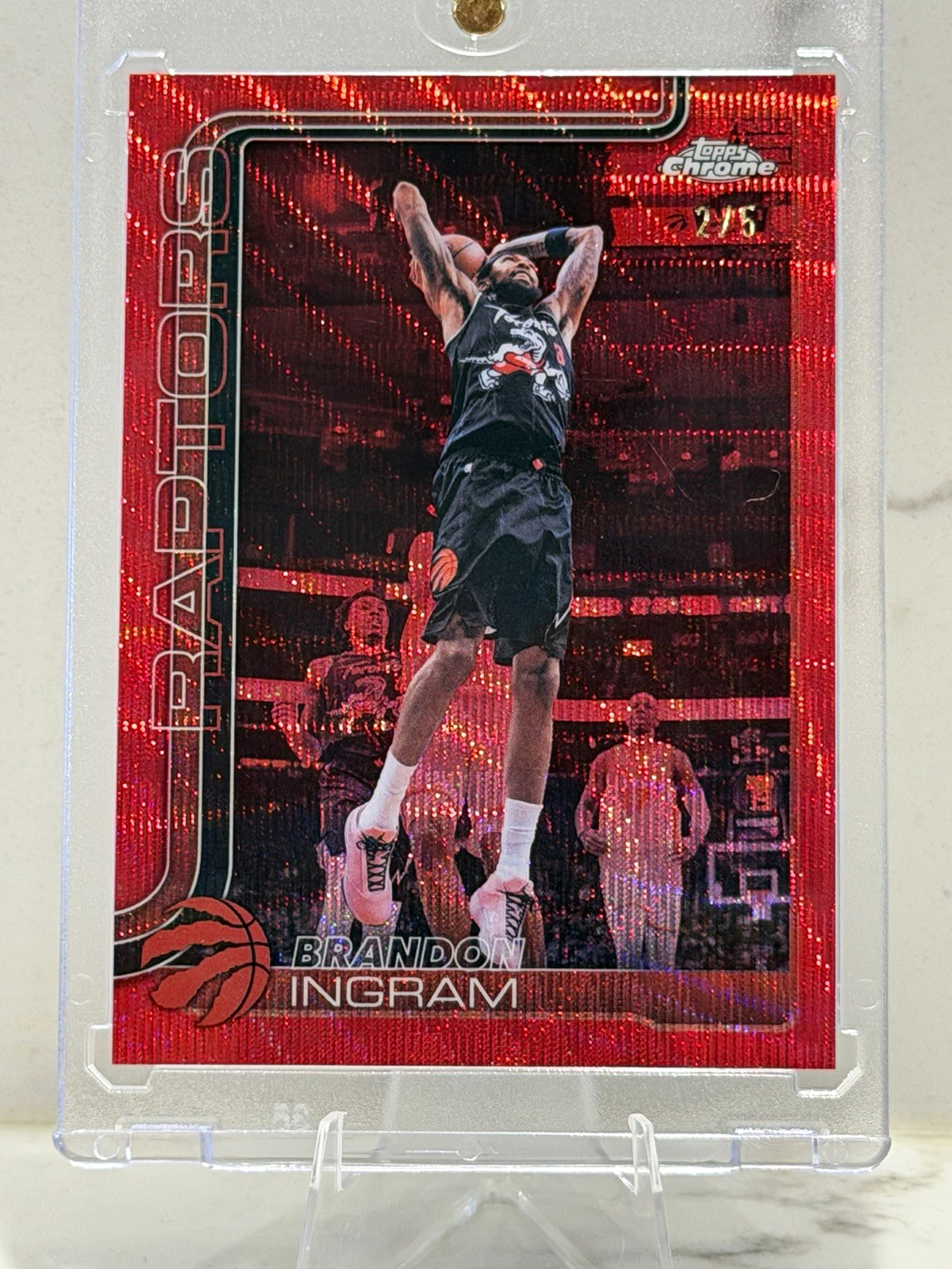 Topps Chrome Update 2025-26 - Brandon Ingram Toronto Raptors Red Wave /5 #30