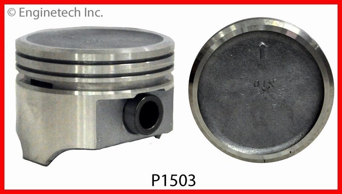 Enginetech P1503(8)STD Engine Piston Set Without Rings for Buick Century, Regal,